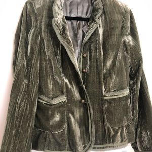 Light velour blazer